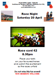 british legion race night 